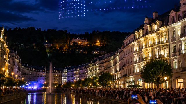 Karlovy Vary Celebrates Milestones with Spectacular Drone Show